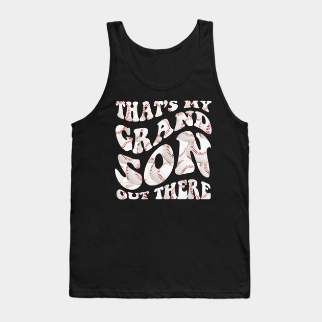 Women's Baseball Grandma That's My Grandsons Out There Tank Top by Emouran